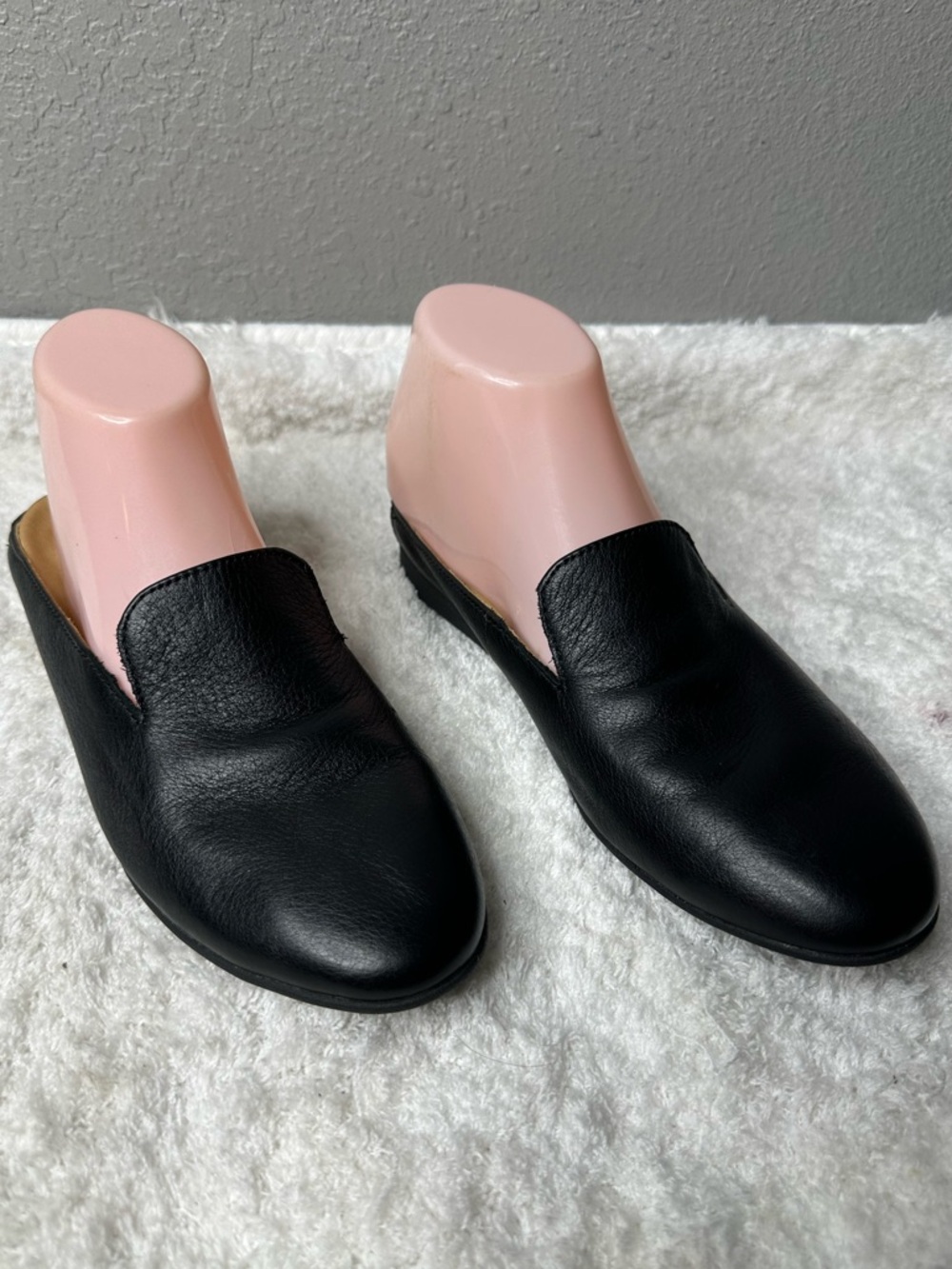 Dansko Lexie Black Milled Nappa Leather Slip On Mules Shoes Size 37 Us 6.5-7 - Picture 5 of 10
